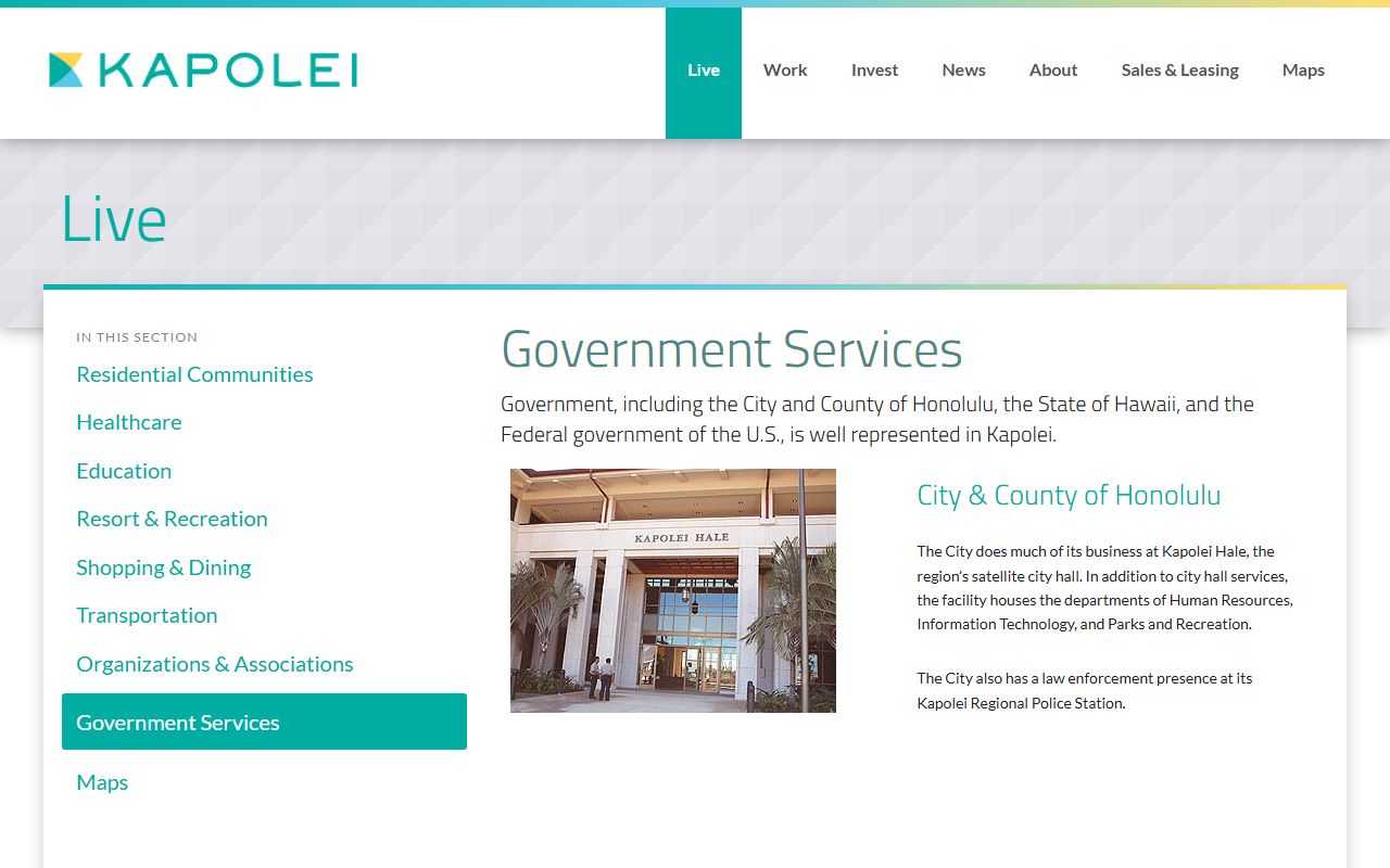 Kapolei Civil Court Records city government services page
