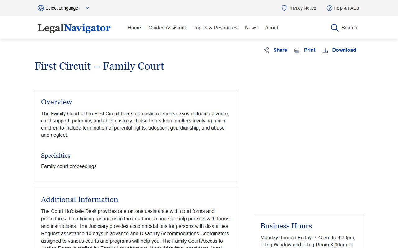 Kapolei Civil Court Records First Circuit Family Court resource